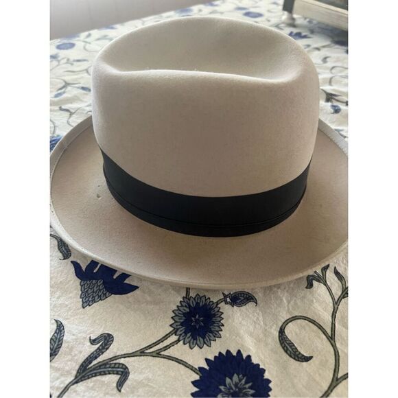 Vintage Beaver Blend Custom Made Rene Menard Chapeau Gray Fedora Gray - Picture 3 of 10